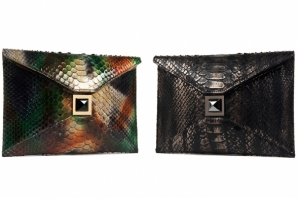 python skin clutch