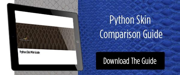 python skin types comparison chart