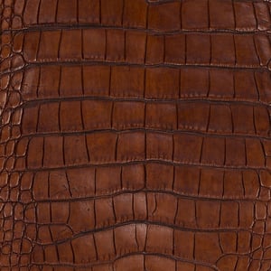 The soft, flexible hide of an alligator makes for a perfect motorcycle seat.